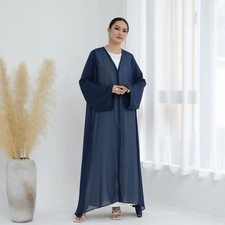 Women Muslim Open Abaya Cardigan Long Robes Turkey Kimono Maxi Dress Ramadan New