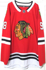 Chicago Blackhawks #98 Connor Bedard XL Hockey Jersey w/fight strap