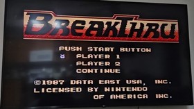 BreakThru - Nintendo Entertainment System (NES) Game Cartridge