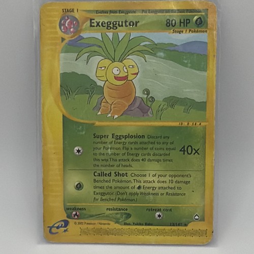 The Pokémon Company Pokémon TCG Exeggutor Aquapolis 012/147 Rare Regular EN 80HP