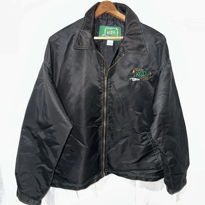 Vintage KOOL Cigarettes Team Green Official Indy Formula 1 Racing Jacket Sz L