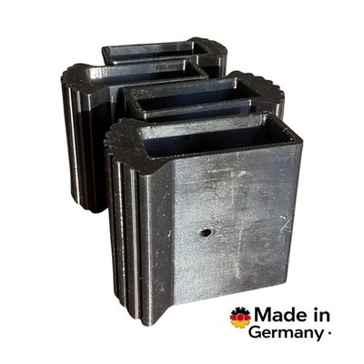 Leiterfüße 50x22mm Außenschuhe Gummifuß Ersatzteil zum Festschrauben an Leiter