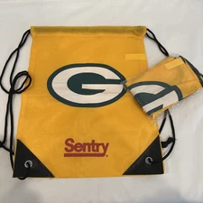 LOVE the Green Bay Packers Lambeau Sentry Giveaway Drawstring Backpack X2
