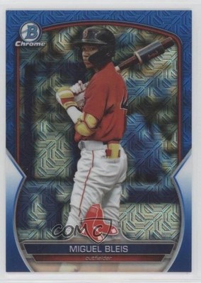 2023 Bowman Chrome Prospects Mega Box Blue Mojo Refractor /150 Miguel Bleis 0x4h
