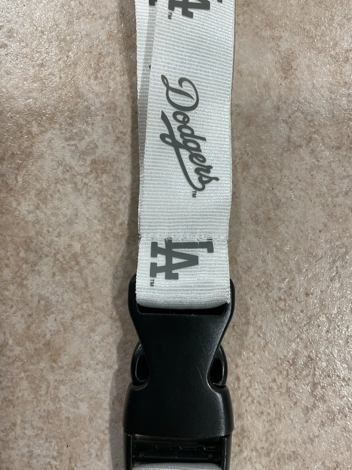 Los Angeles Dodgers Breakaway Lanyard Glacier White New! - Image 3 of 4