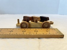 Handcrafted Wooden Cattle Car Train Piece - Solid Wood *Proudly Made In USA!