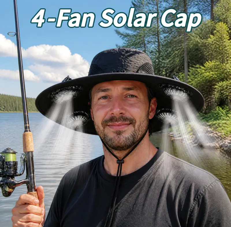 4 fan sun hat