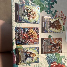 Bandai Dragon Ball Super Card Game 5-Card Foil/Holo Lot Goku Vegeta Gotenks