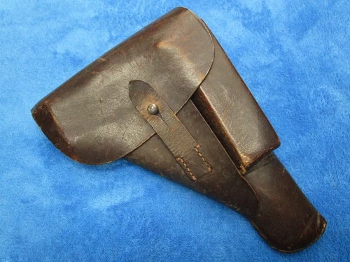 ORIGINAL GERMAN WW2 MILITARY HI-POWER BROWNING LEATHER HOLSTER MADE IN 1944