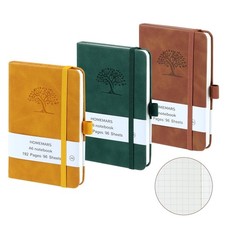 Small Notebook, Pocket Notebook, 3 Pack, Notebook A6,3.7" x Squared