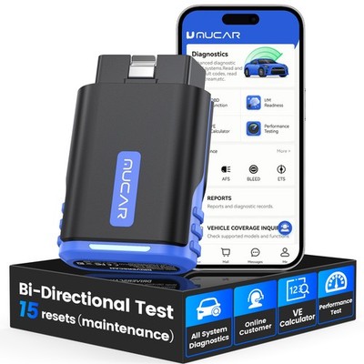 MUCAR DriverScan Bidirectional All System 15 Resets Diagnostic Tool OBD2 Scanner
