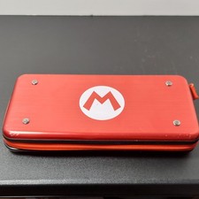 Nintendo Switch Mario Red Hard Shell Padded Console Carry Case Only Travel Bag