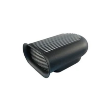 CAL CUSTOMS BLACK AIR SCOOP HILBORN STYLE SHORT - SINGLE 4 BARREL CARB MOUNT
