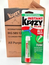 12Pack Instant Krazy Glue All Purpose Fast Drying Super Glue 2g