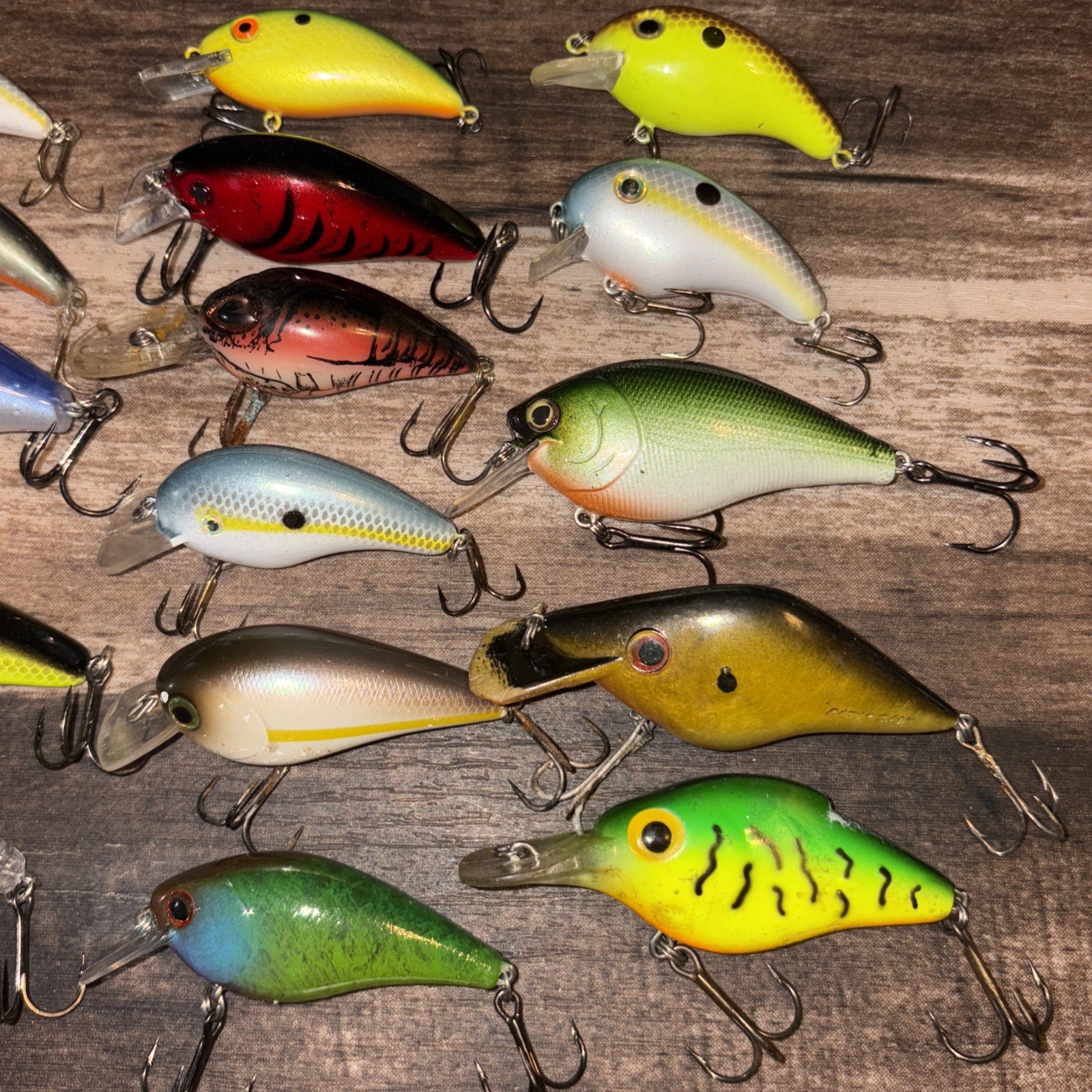 21 Shallow Diving Square Bill Crank Baits. Rebel,bomber,arashi,strike King,big O - Image 5
