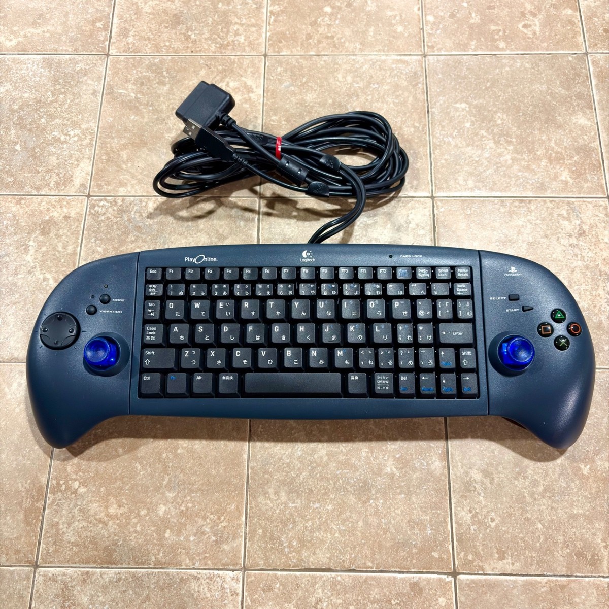 ❗️新品未開封❗️PS2ロジクールNetPlayネットプレイキーボードコントローラー Logitech NetPlay Controller PS2 Keyboard G-X2B6 Hybrid Gamepad