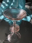 Vintage Anchor Hocking Manhattan Pink Glass Martini Compote Cocktail LAST ONE!