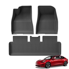Top 3 Floor Mats That Will Look Right in the Tesla Model 3 Floor Mats for Tesla Model 3 Highland 2024 2025 2026 All Weather TPE Floor Li...
