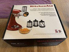 Kitchen Aid Schneide-und Reibevorsatz 5KSMVSA mit 3 Trommeln, fast wie Neu!