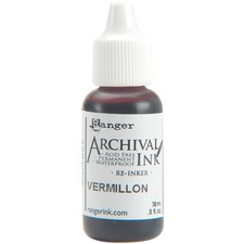Archival Pad Re-Inker .5oz Vermillion