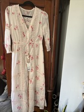Love Shack Fancy Desert Victorian lace Maxi Dress Floral Print size 00