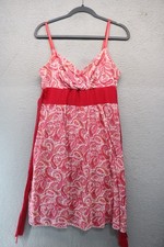 Vtg. Derek Heart Babydoll Sundress-Tie Back-Large-Lined-Paisley-Boho-Y2K