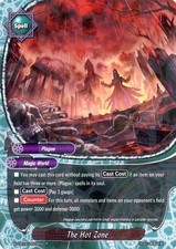Buddyfight TCG card X-CBT-B/0029EN R The Hot Zone Driven to Disorder