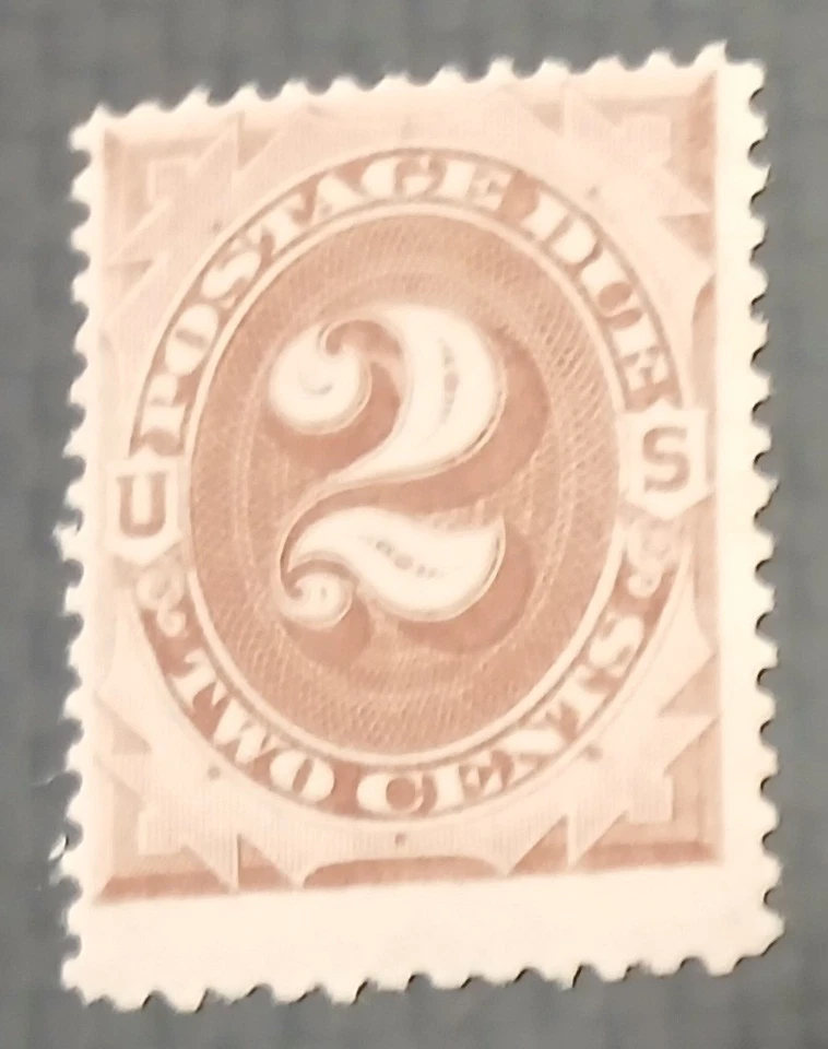 US 1879 2cent Brown Postage Due Stamp Mint with gum - Image 3 of 3