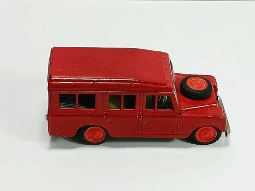 Vtg Bandai Land Rover Tin Friction Toy = Japan = Needs refurbished