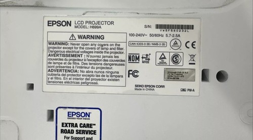 Epson PowerLite Pro G6770WU WUXGA H699A 3LCD 6000 Lumen FHD Projector 1093 Hrs - Picture 4 of 11