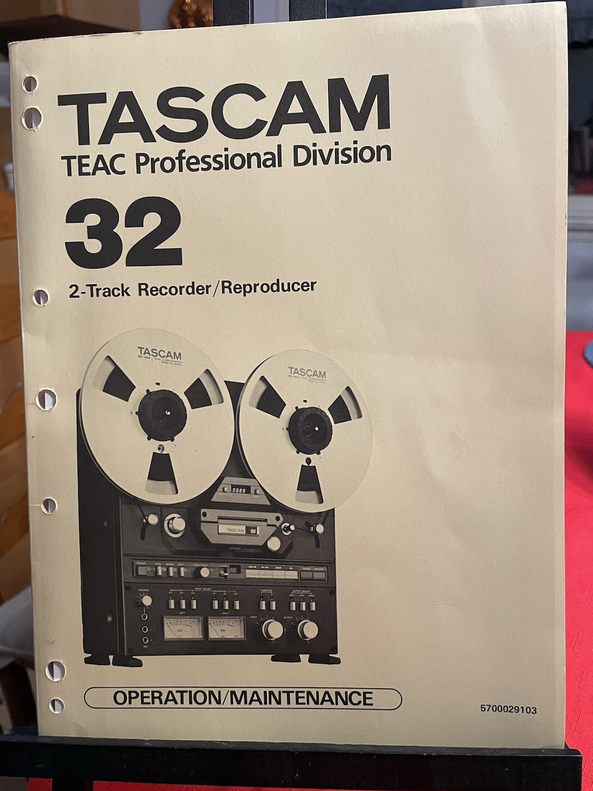 ONE COPY TASCAM 32  REEL TO REEL TAPE DECK RECORDER OWNER’S MANUAL - NM