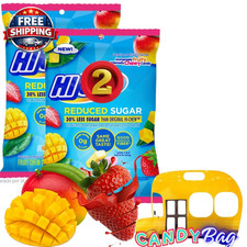 PACK of 2 Hi Reduced Sugar Chew - Mango Strawberry Flavors - Fruity and Chew