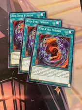 YUGIOH - RED EYES FUSION X3 - COMMON - LEDU - 1ST ED - NM