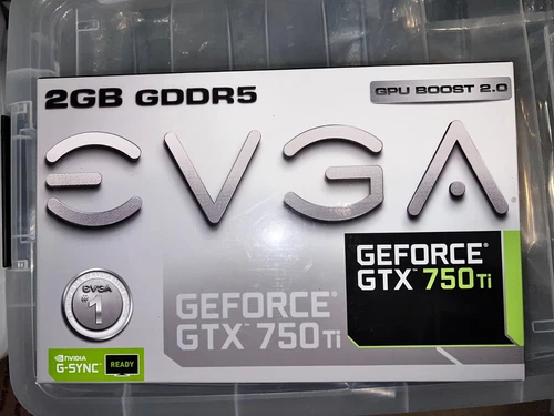 EVGA GeForce GTX 750Ti 2GB GDDR5 显卡 - 全新带盒 - 已测试,带 EVGA 海报 - 第 2 张/共 4 张