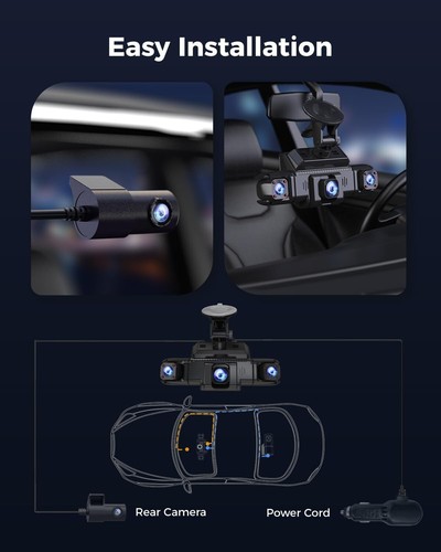 Mejor Camara De Seguridad 1080P Para Carros De 360° Cámara De 4 Canales - Picture 6 of 9