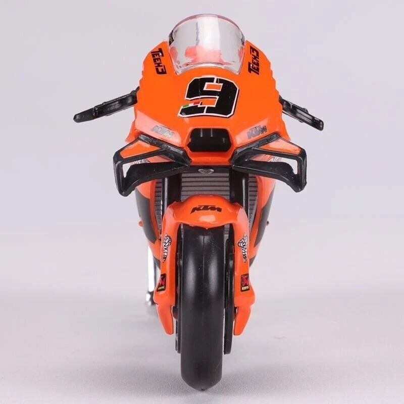 Maisto 1/18 2021 KTM RC16 Tech3 #9 Modelo de motocicleta MOTOGP Diecast Bicicleta Caja de juguetes Foto 4 de 4