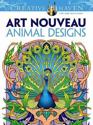 Creative Haven Art Nouveau Animal Designs- 9780486493107, paperback, Marty Noble