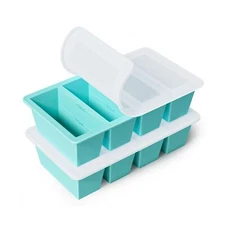 Silicone Freezer Tray for Soup Cube: GGOW Silicone Freezing Tray for Broth Sa...