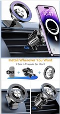Kaistyle for Magsafe Car Mount 20 Strong Magnets Magnetic Phone Holder for Car
