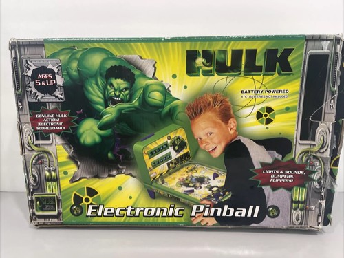 2003 MARVEL "THE INCREDIBLE HULK" ELECTRONIC PINBALL MACHINE RARE - Picture 7 of 11