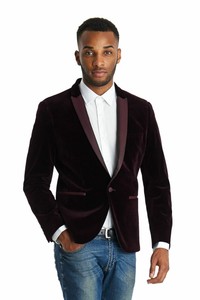 purple evening jacket