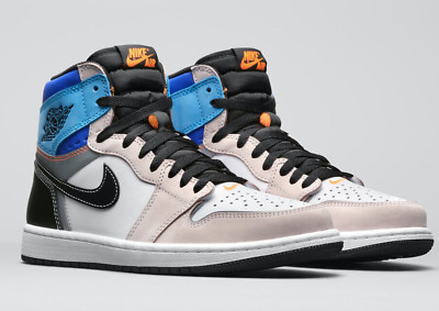 Nike Air Jordan 1 Retro High OG Shoes White Total Orange DC6515-100 Mens Size 15