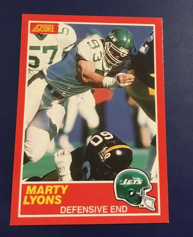 1989 Score 160 MARTY LYONS New York Jets Great Card eBay