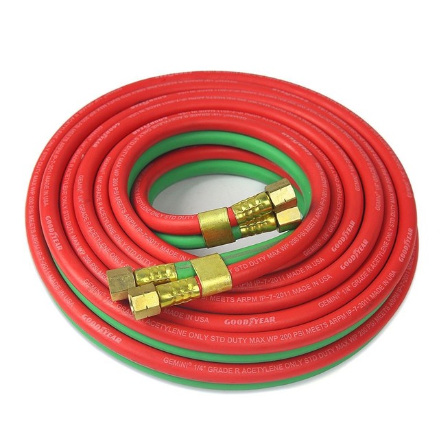 25ft 1/4" goodyear/continental Welding Torch Hose Oxy Acetylene Oxygen