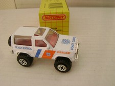1989 Matchbox Superfast Mb39 Coast Guard Rescue Beach Patrol Ford Bronco Ii New