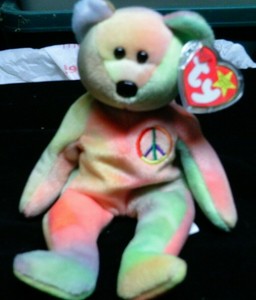 ebay peace beanie baby