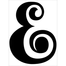  #188 Darice Embossing Folder Essentials  " AMPERSAND  " 1219-208