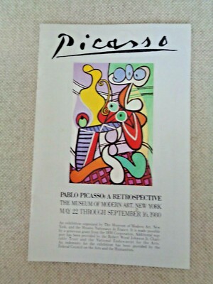 Pablo Picasso A Retrospective Museum of Modern Art 1980 Booklet IBM MoMA NY Show