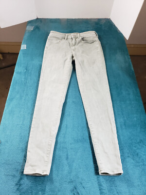 American Eagle Jeans Sz 6 Womens Green Pants Stretch Denim High Rise Jegging