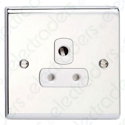 Deta Slimline Polished Chrome Switches&Sockets White Inserts-Full Matching Range - Picture 29 of 30